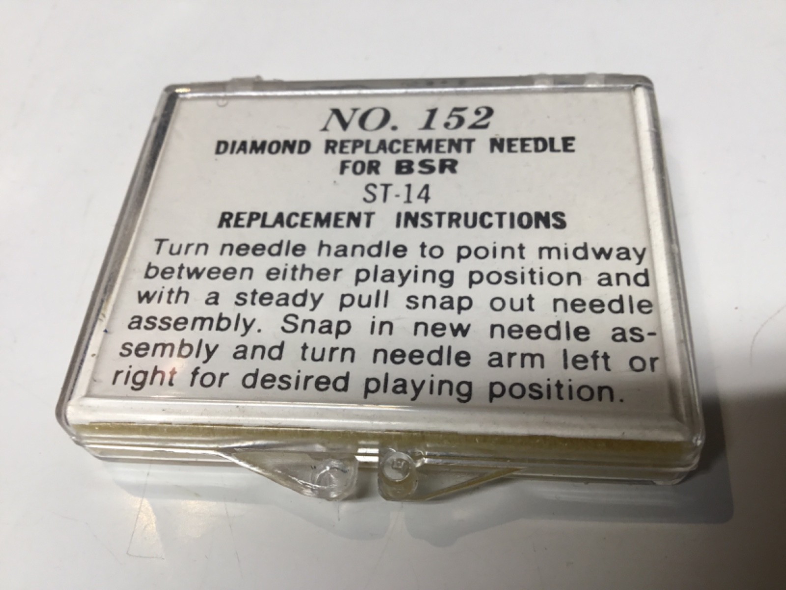 Transcriber NO. 152 White Diamond Stylus Needle FOR BSR ST-14