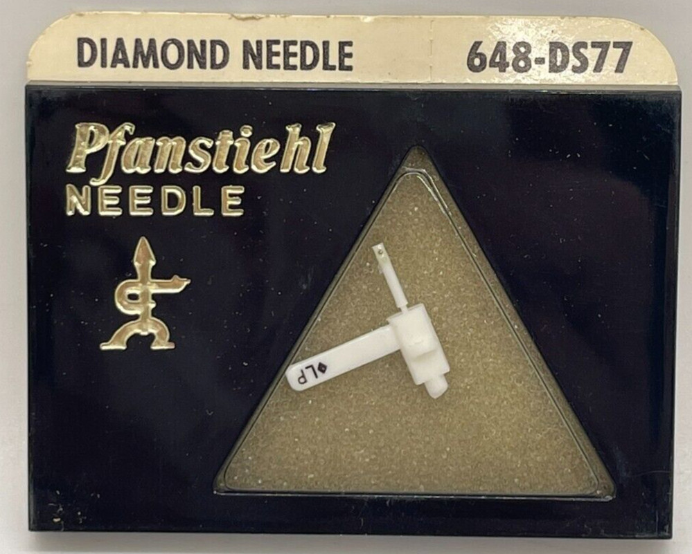 Pfanstiehl DIAMOND NEEDLE 648-DS77 Stereo & Mono Replaces RCA 118197, 118198 NOS