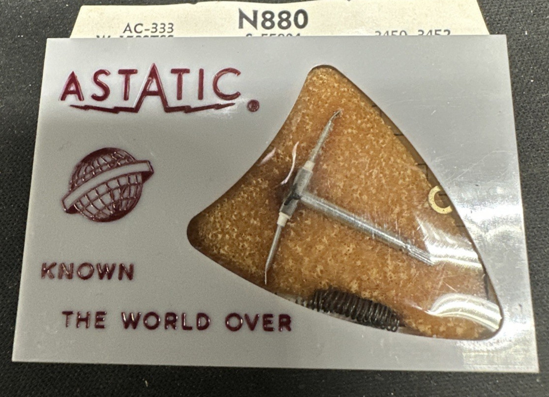 Astatic N880 NEEDLE STYLUS for PYE BUTTERFLY Zenith 142-142 142-43 142-136