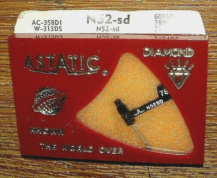 Phonograph NEEDLE N52-sd for Astatic 445 447, 601-SD EV2124DS AC358D1 161-DS13