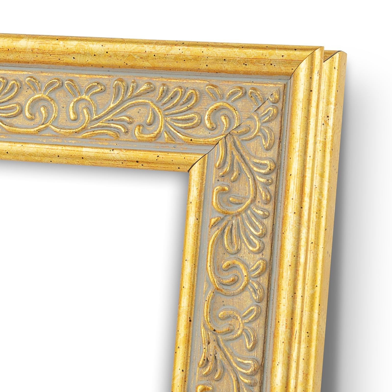 Golden State Art, 9X12 Ornate Vintage Photo Frame with 9×12, Distressed Gold