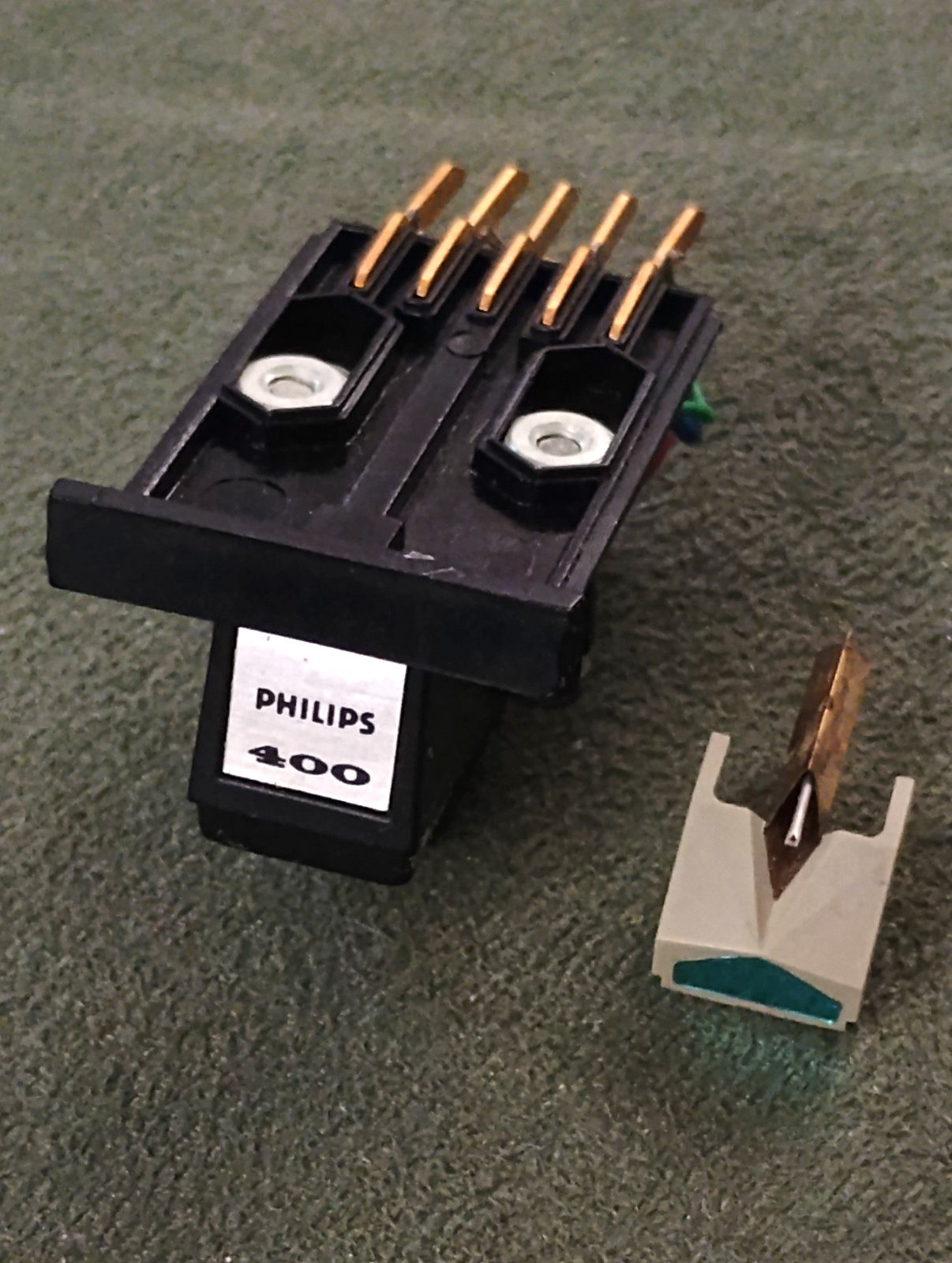 Philips GP 400 head with original pin, on Philips mkll sled