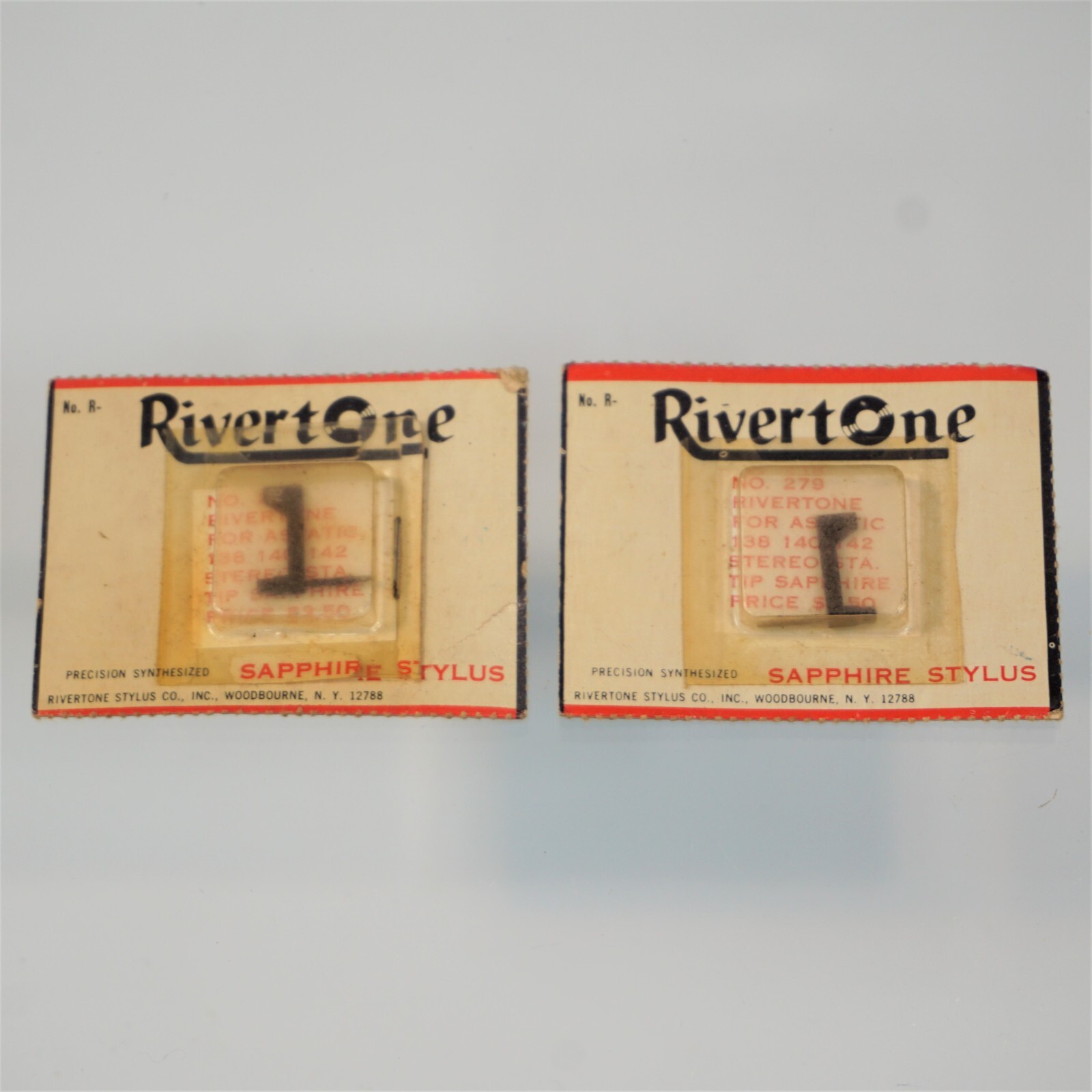 Vintage Rivertone 279 Sapphire Stylus Lot Of 2