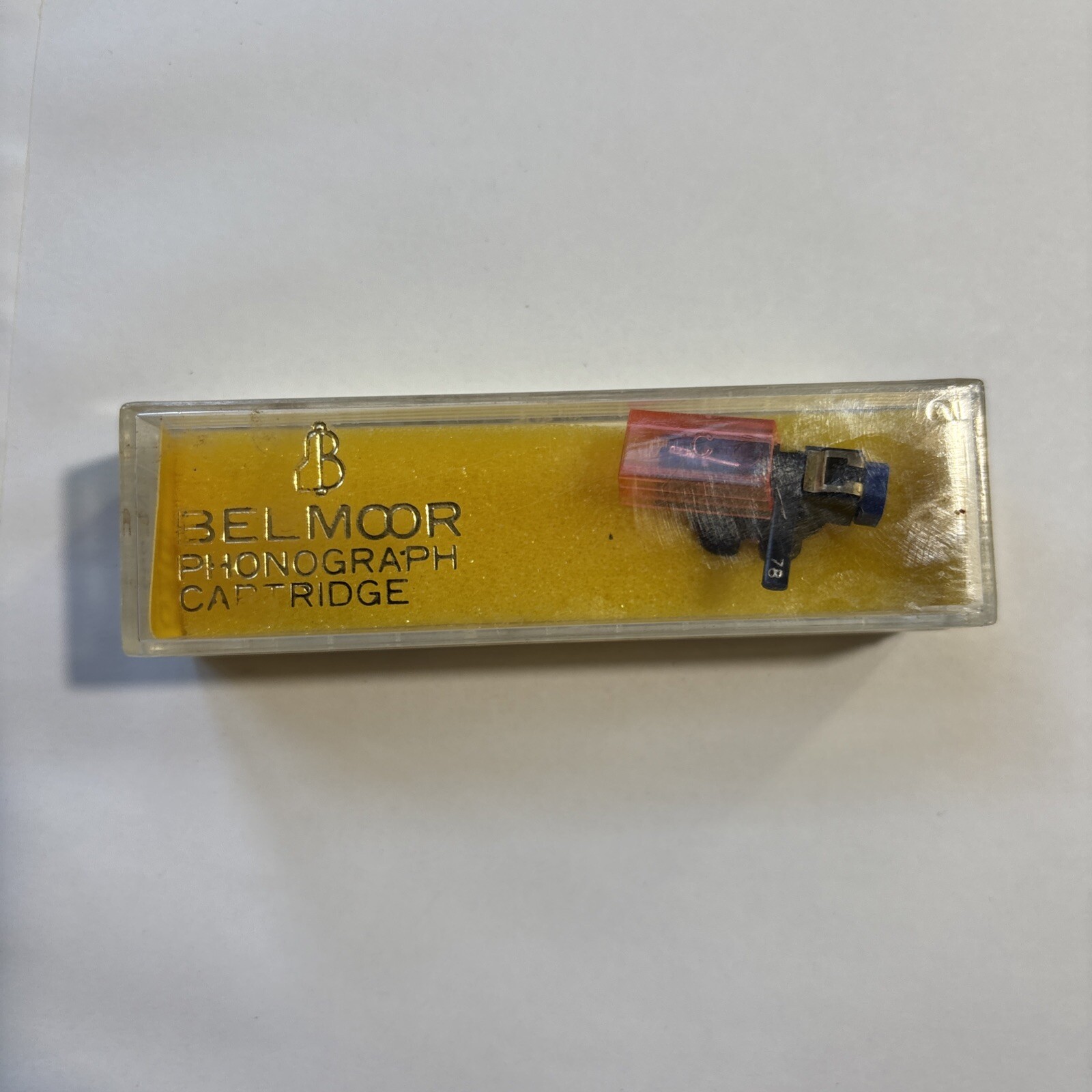 Belmoor BM-233 Tetrad Yellow Universal Phonograph Cartridge w/ Needle NOS
