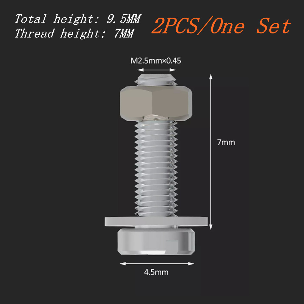 2PCS Turntable Complete Set Phono Cartridge Mounting Screws for Ortofon Vinyl