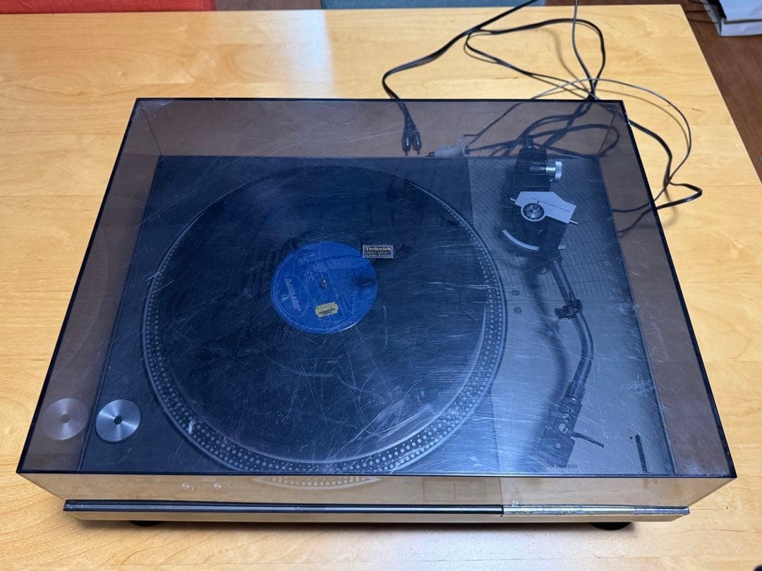 Technics SL-1100 Direct Drive Player Turntable Made in Japan Tasted Black silver