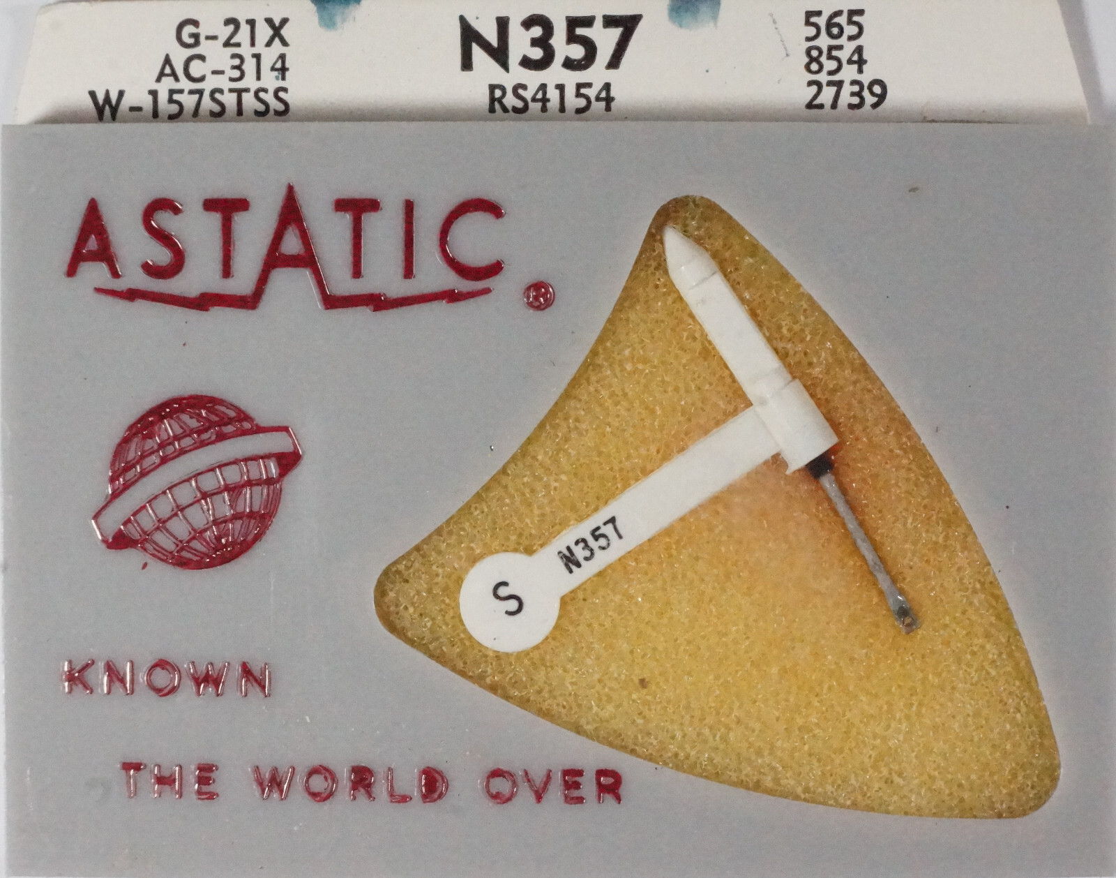 NOS Astatic N357 Needle for 565SD 854DS 2739DS A-314D1 W-157STDS
