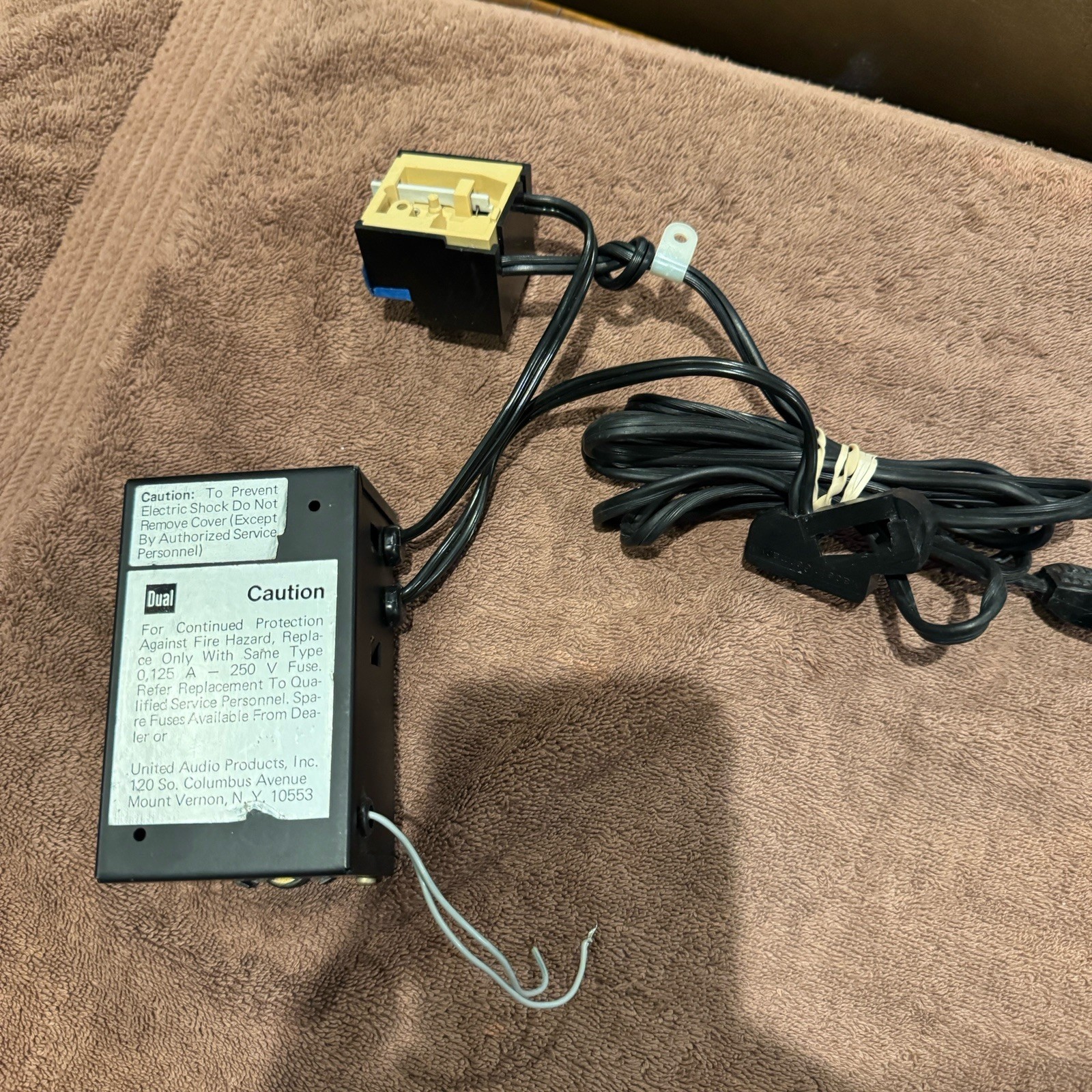 DUAL 721 ORIGINAL POWER TRANSFORMER ASSSEMBLY W/ CORD – EXCELLENT CONDITION