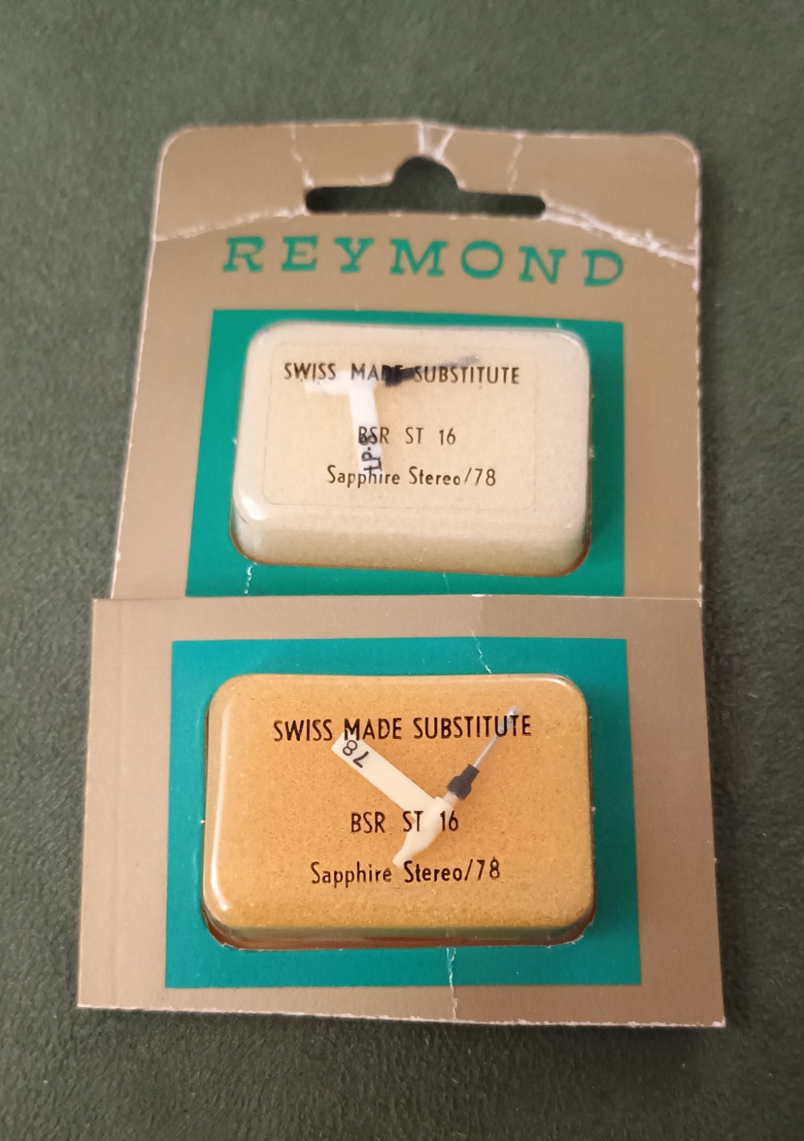BSR ST16 Tip New, Lot of Two. 33/44 and 78rpm