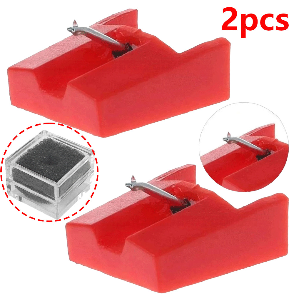 2pc TURNTABLE NEEDLE STYLUS for Numark TTUSB TT1600 TT1610 TT1625 Groovetool New