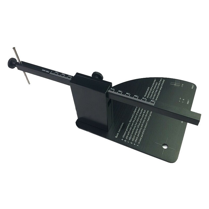 Vinyl LP Turntable Alignment Protractor for Phono Cartridge Stylus Tonearm New 1