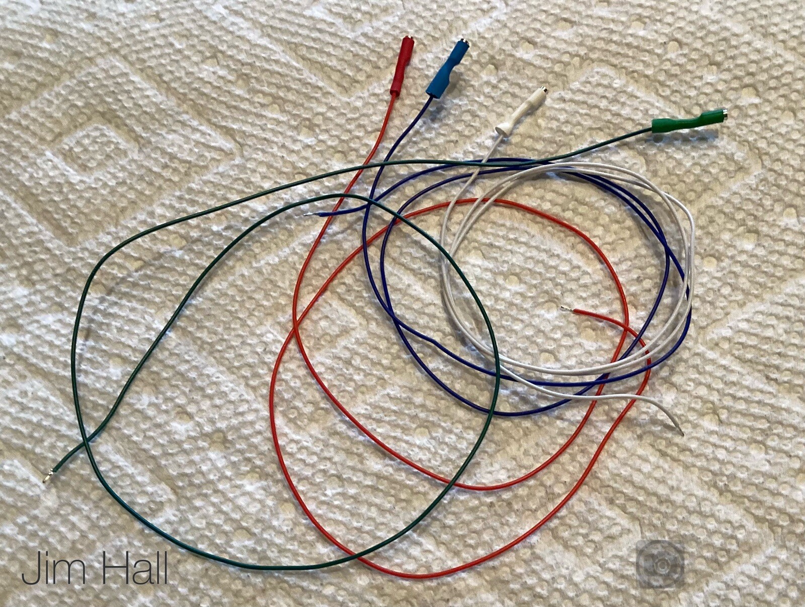 13 5/8” Tonearm Wire Set +Tubes 32 AWG Silver Plated Copper with Clips Installed