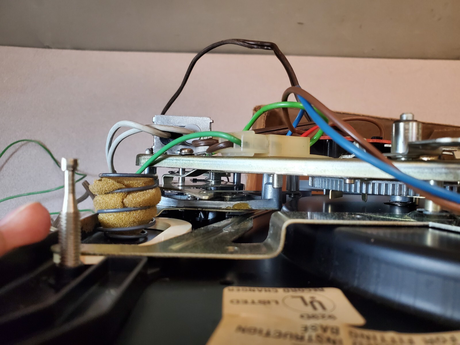 Garrard 440c Turntable Platform Assembly with Platter, Changer Parts & Tonearm