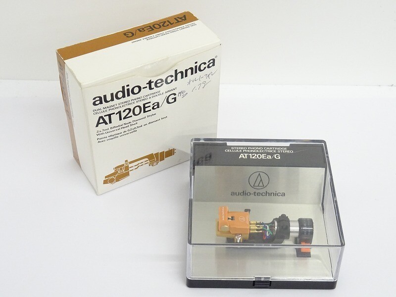 Audio-Technica AT120Ea/G Cartridge w/ AT-MS11 Headshell Very Good FS