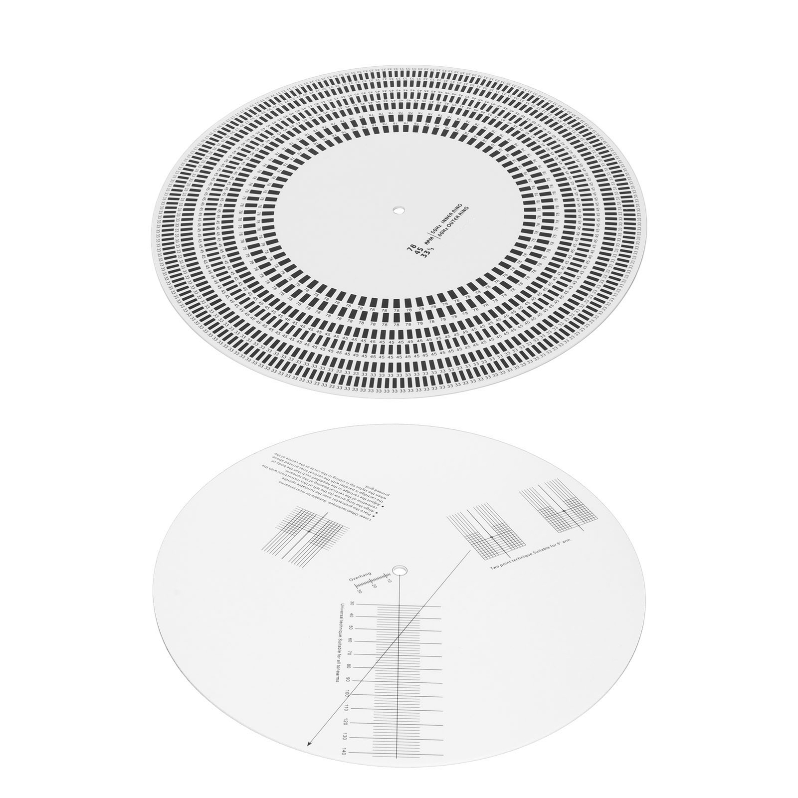 Turntable Strobe Disc Stroboscope Mat LP Stroboscope Disc Rotational Speed
