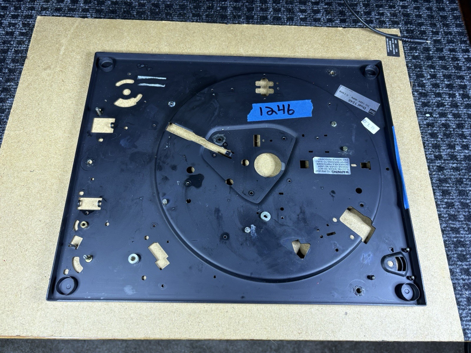 Dual 1246 Part (likely to fit 1245, 1249, 1237, 1241, others)-MOUNTING PLATE