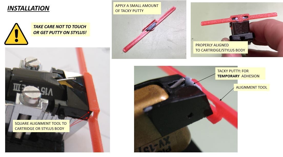 Turntable Phono Cartridge Alignment Tool