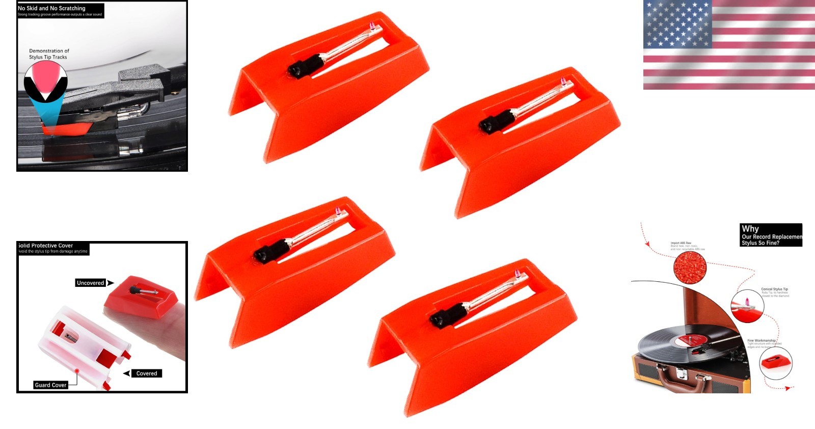 Exceptional Sound with SOOFOTO’s 4 Pack Diamond Turntable Needles – Easy Install