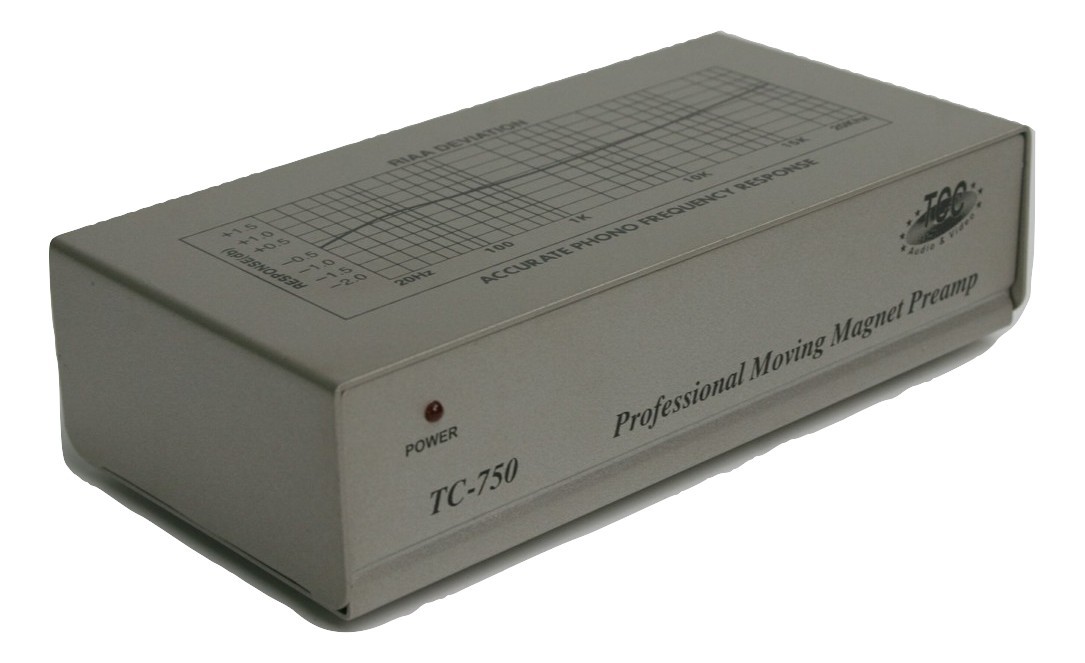 Technolink TC-750 RIAA Phono Preamp; 85dB S/N, SILVER finish version