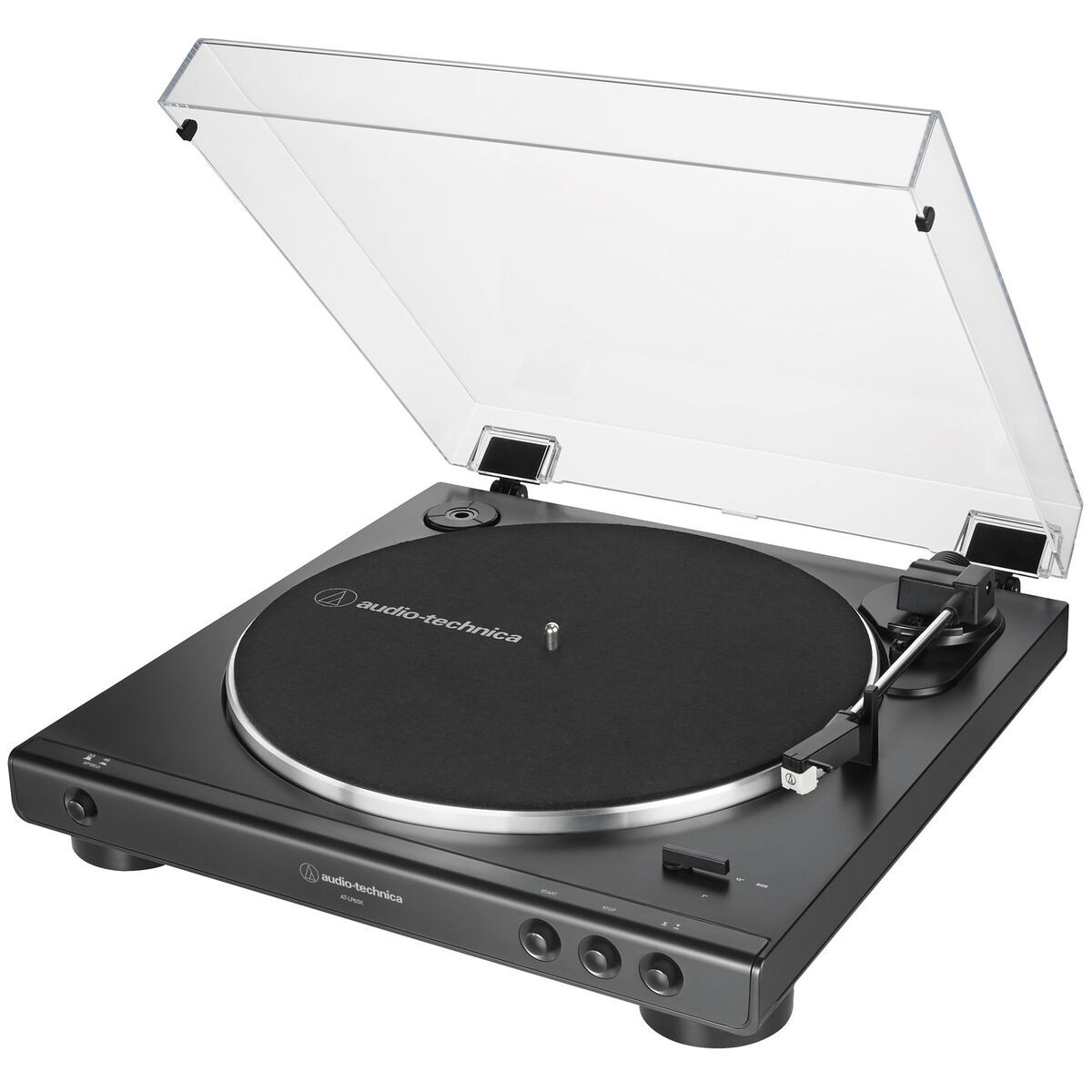 Audio-Technica AT-LP60X-BK Fully Automatic Belt Drive Turntable – Black