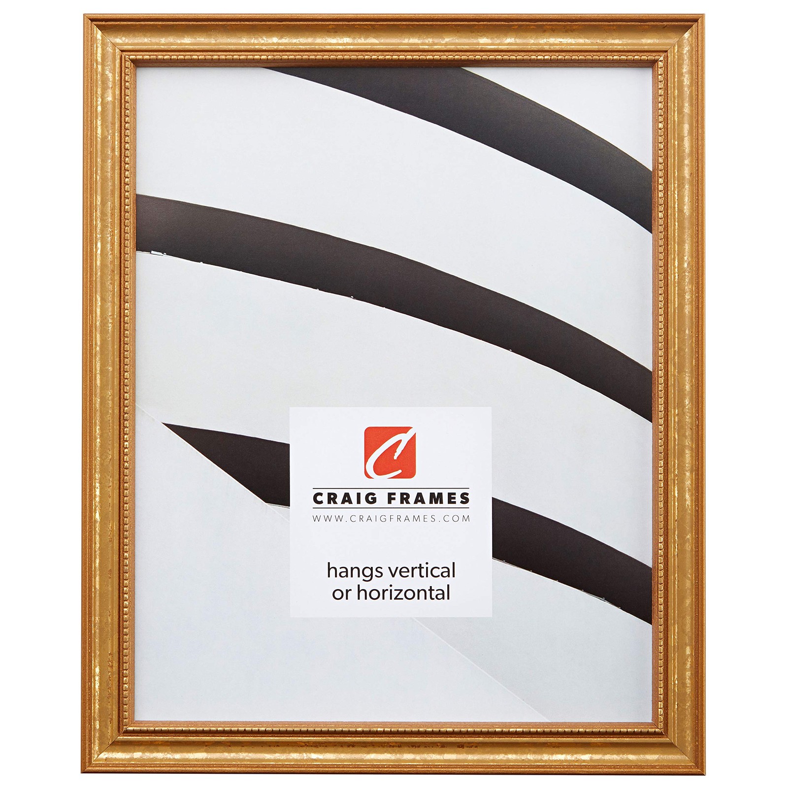 Craig Frames 314GD0810DAC 0.75-Inch Wide Picture/Poster Frame in 8×10, Gold