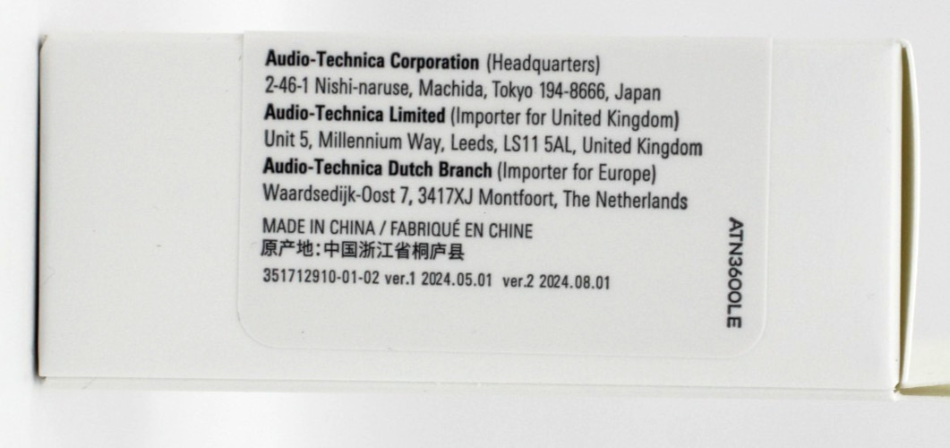 Audio-Technica ATN3600LE Replacement Stylus for AT-LP60XBT AT-SB2022 Japan