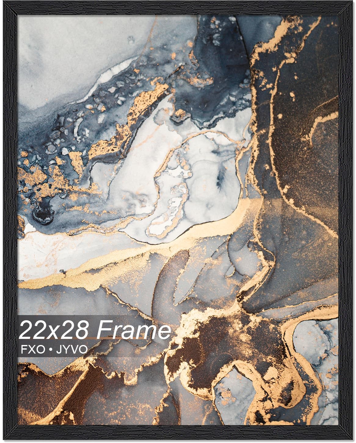Fxojyvo Engineered Wood 22×28 Frame, Black Picture Frame for 22 22×28,