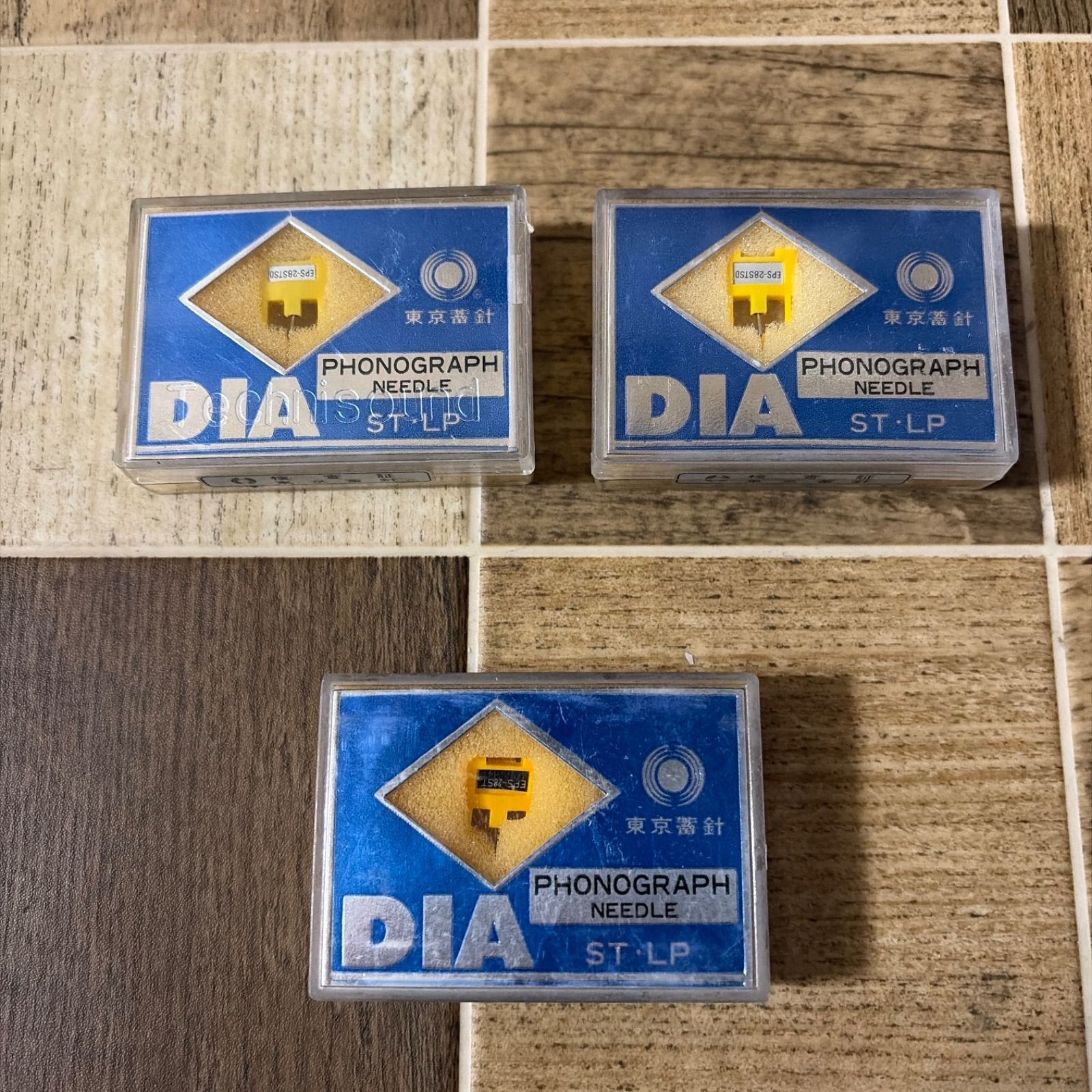 Tokyo Chikushin DIA Phonograph Needle ST LP 3pcs Set for National EPS-28