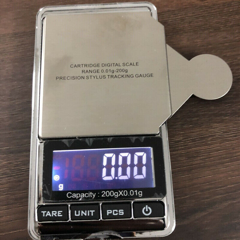 Precision Digital Stylus Needle Pressure Gauge Scale for LP Vinyl Record Player