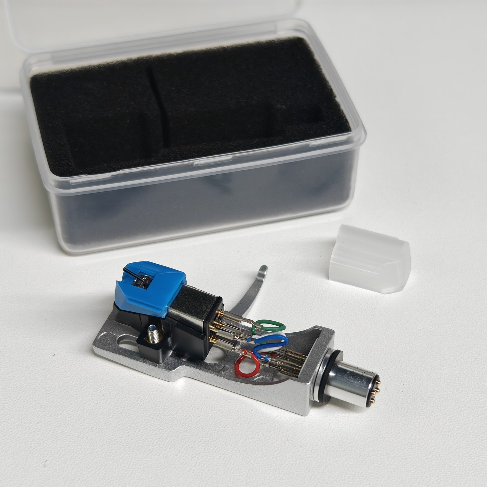1pcs for ATVM95C Magnetic Cartridge Diamond Stylus Silver Headshell+box