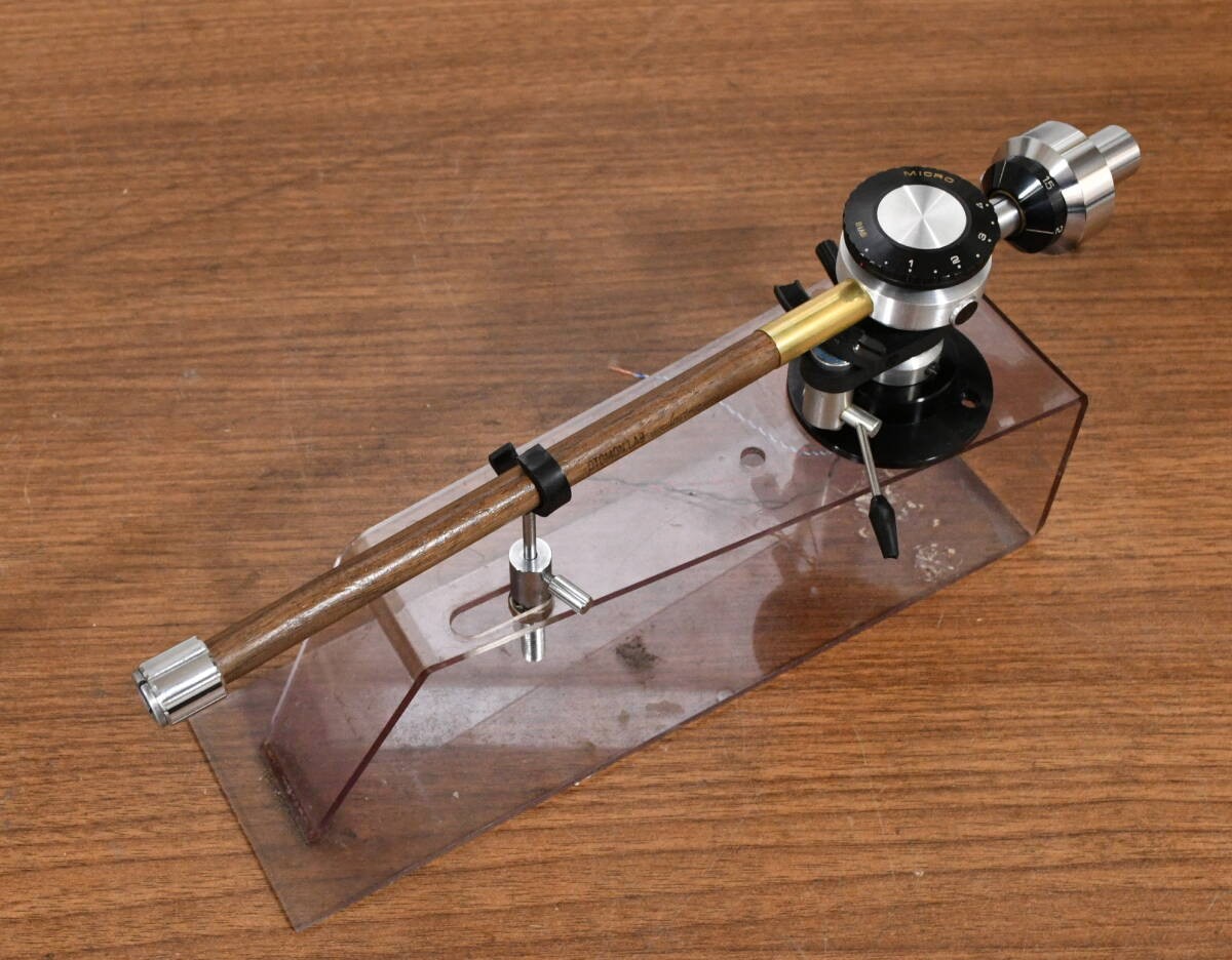 Onmon Pure Straight Tone Arm Zero Offset Angle Long Wood Pipe Used