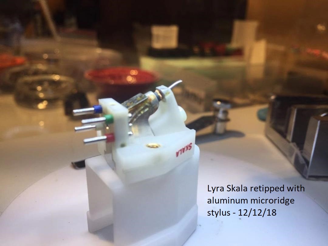 Lyra Moving Coil MC Cartridge Specialized Retipping Service. Boron Line Contact