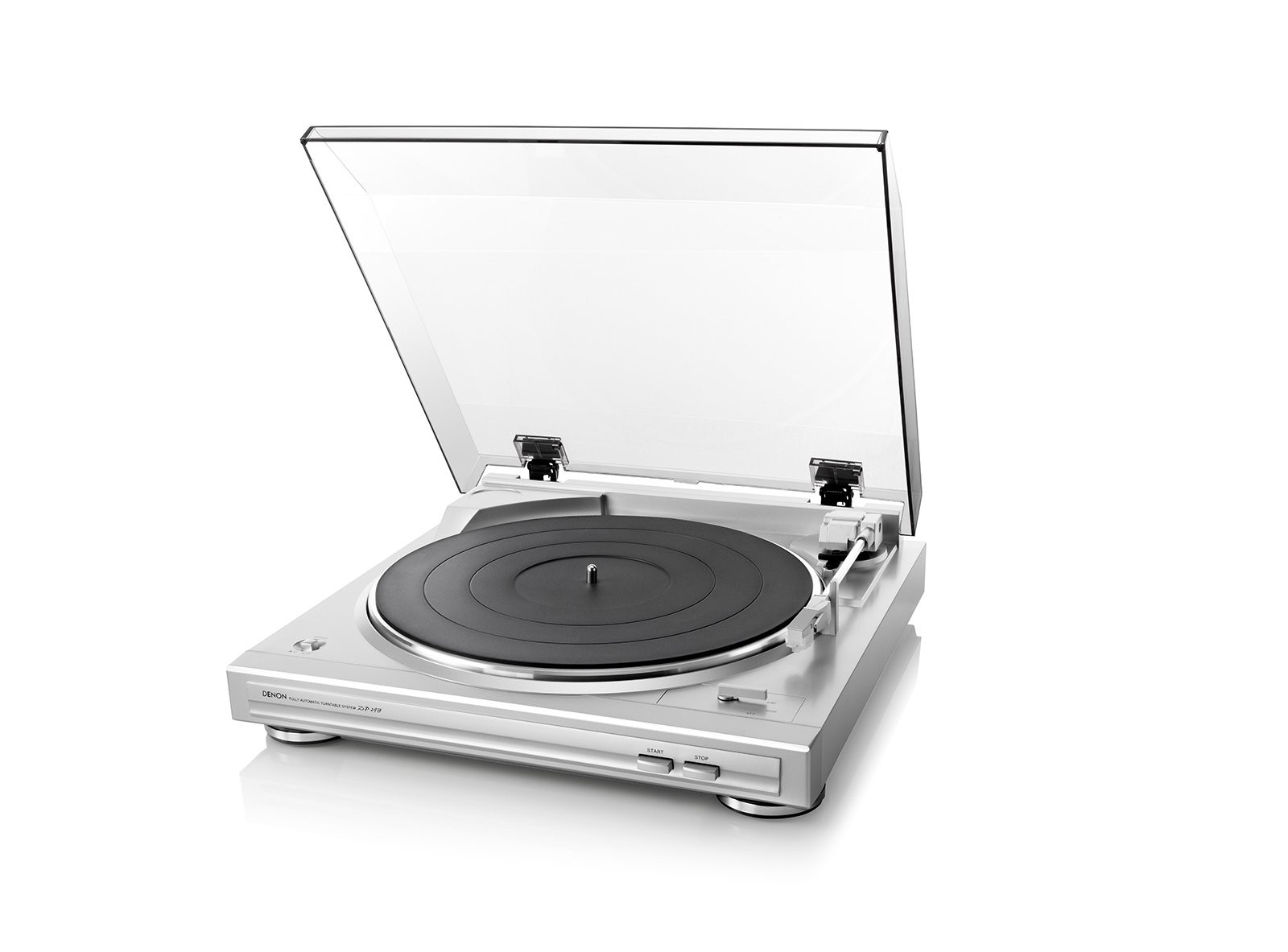 Denon DP-29F Fully Automatic Analog Turntable with Phono EQ , Silver (DP-29FS)