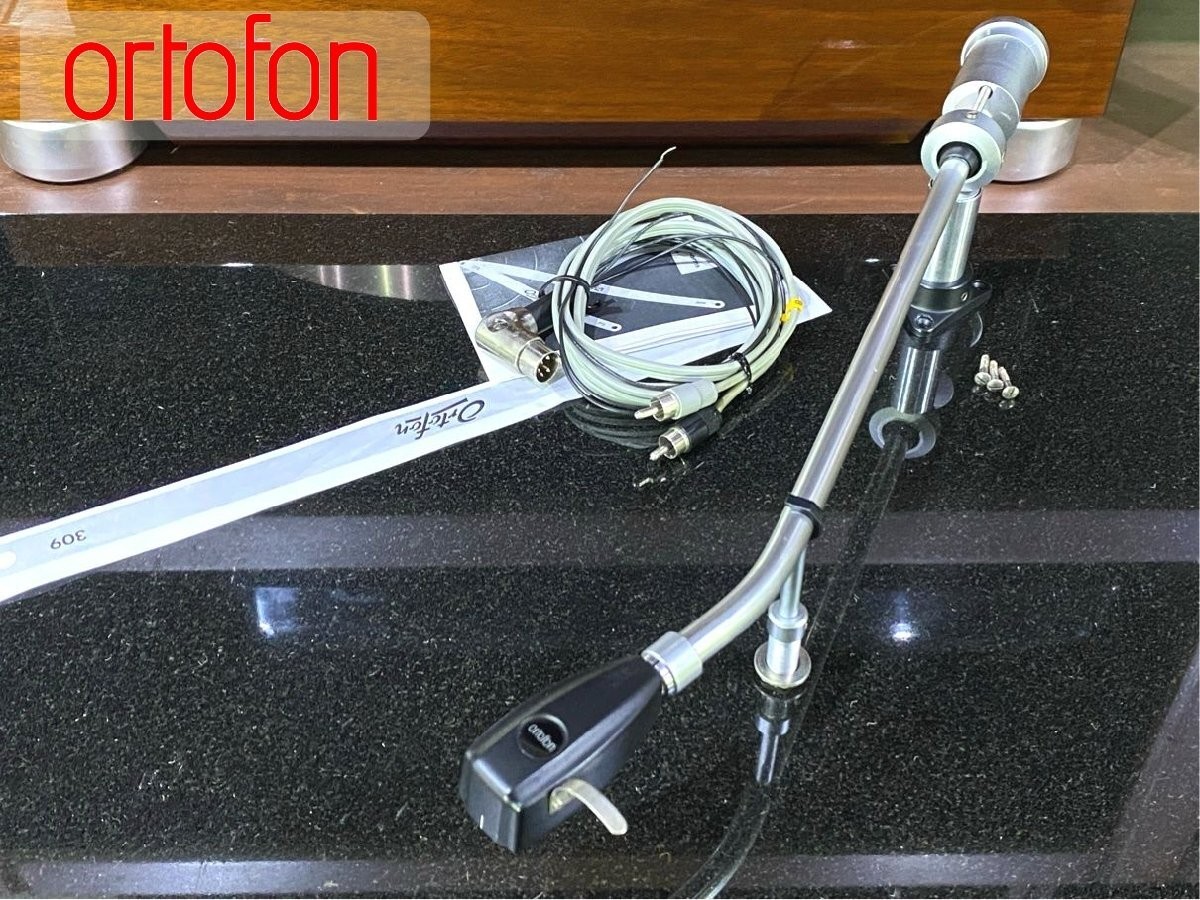Ortofon RMG309 Long Tonearm with Armrest Phono Cable Used From Japan