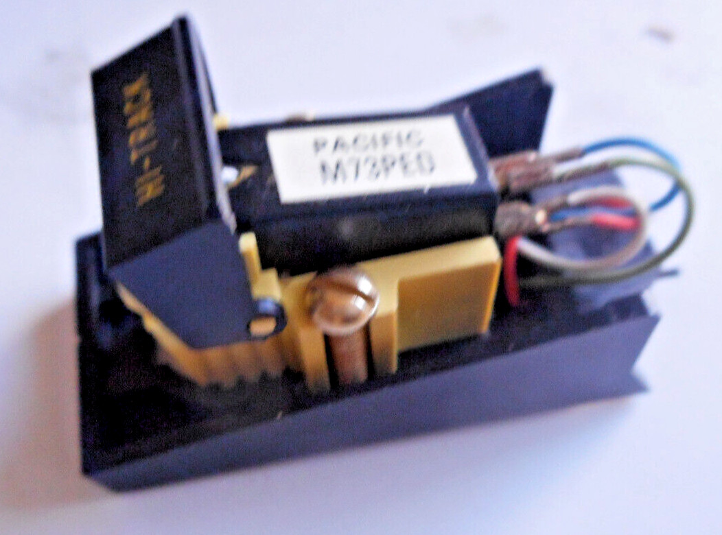 SHURE PACIFIC M73PED CARTRIDGE W/STYLUS/HEADSHELL -HIGH TRACK -CONTINUITY TESTED