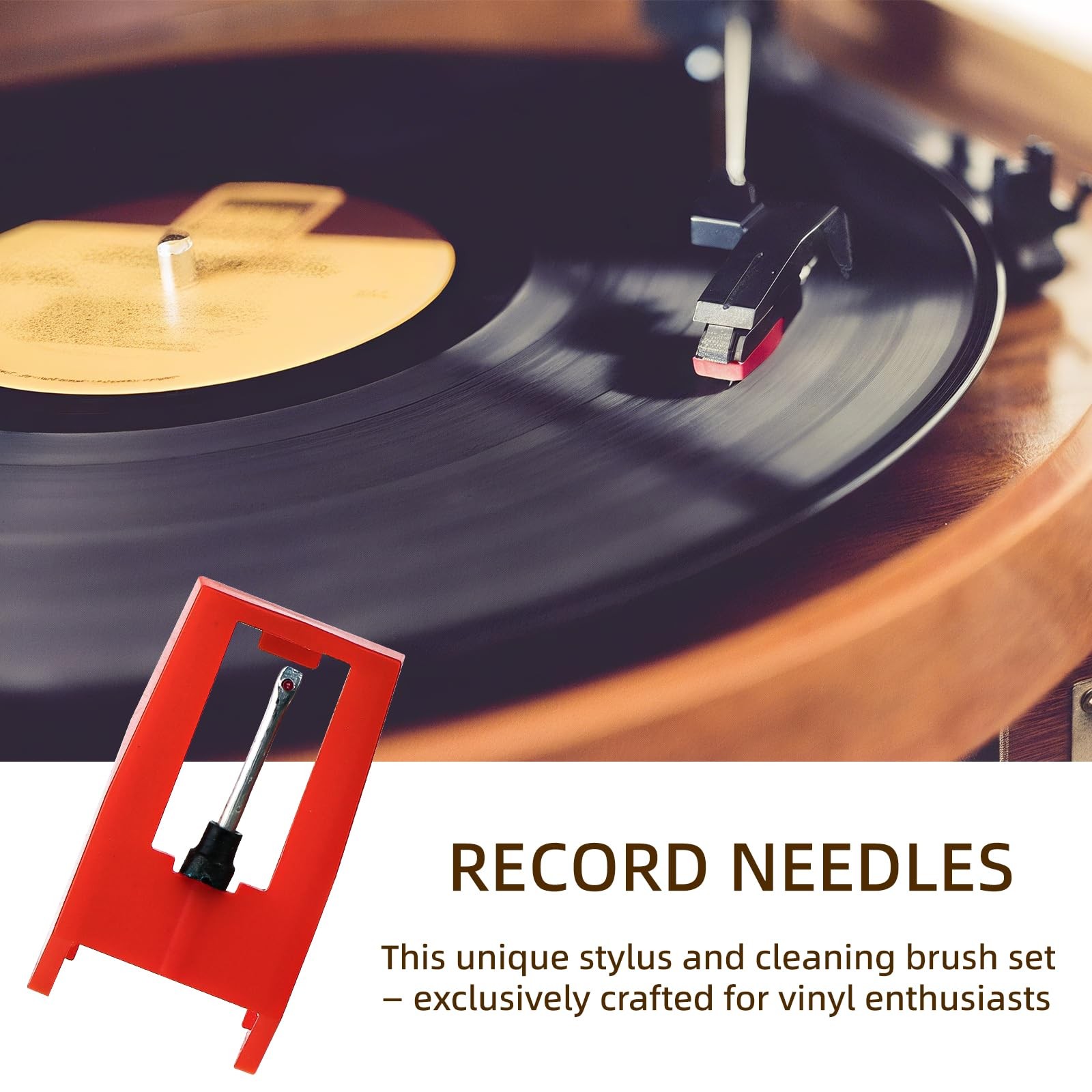3 Pack Ruby Record Player Needles, Replacement for Crosley Victrola ION Jenso…