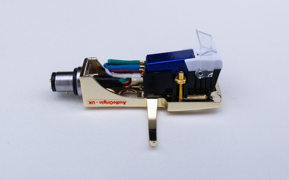 Gold Headshell, cartridge, Stylus for RELOOP RP 2000M, RP 1000M, RP 4000M