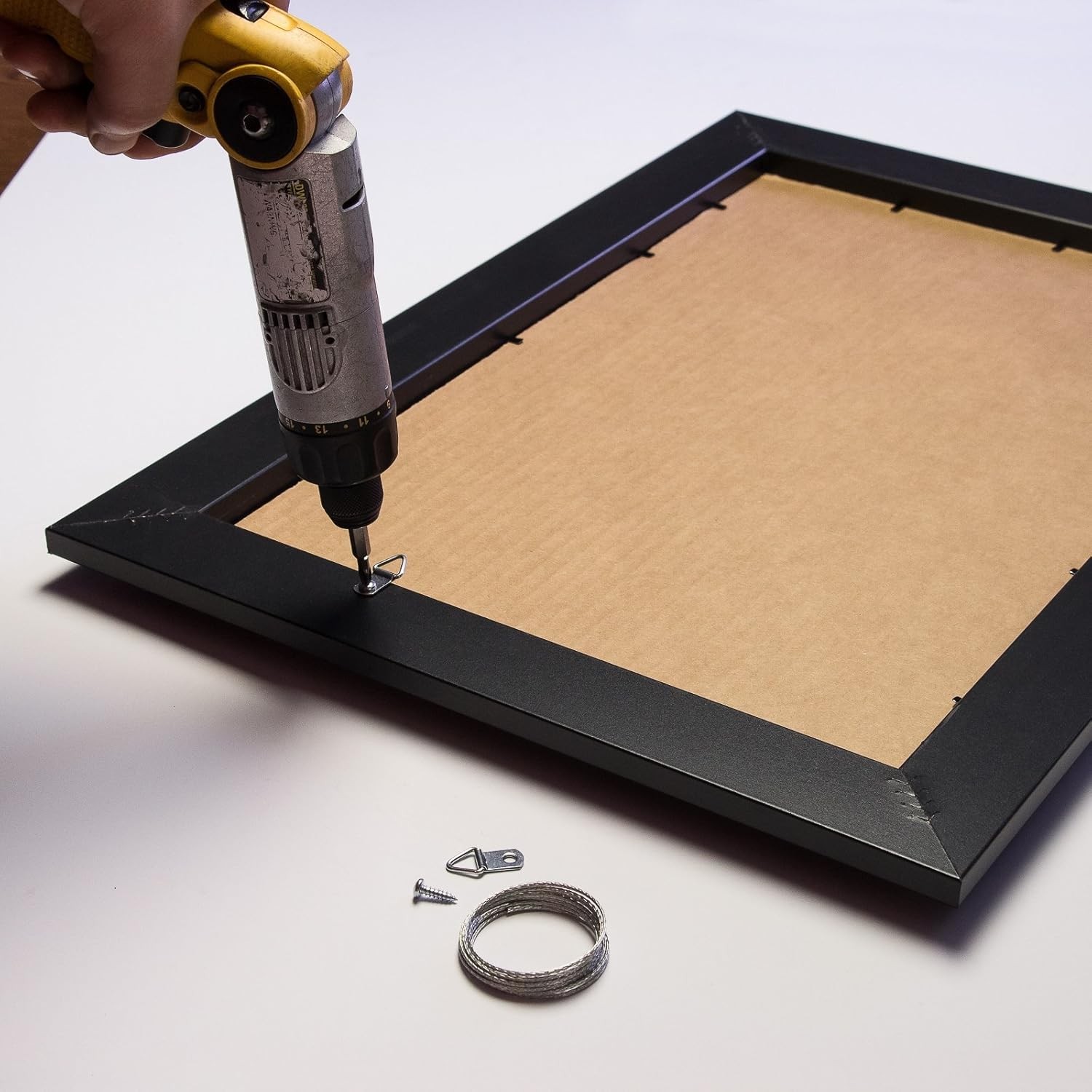 Craig Frames 12×18 Black Picture Frame, Collage Mat for 2, 8×10 12×18,