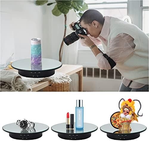 QINMAY 360 Degree Rotating Display Stand,360 Photography Gray