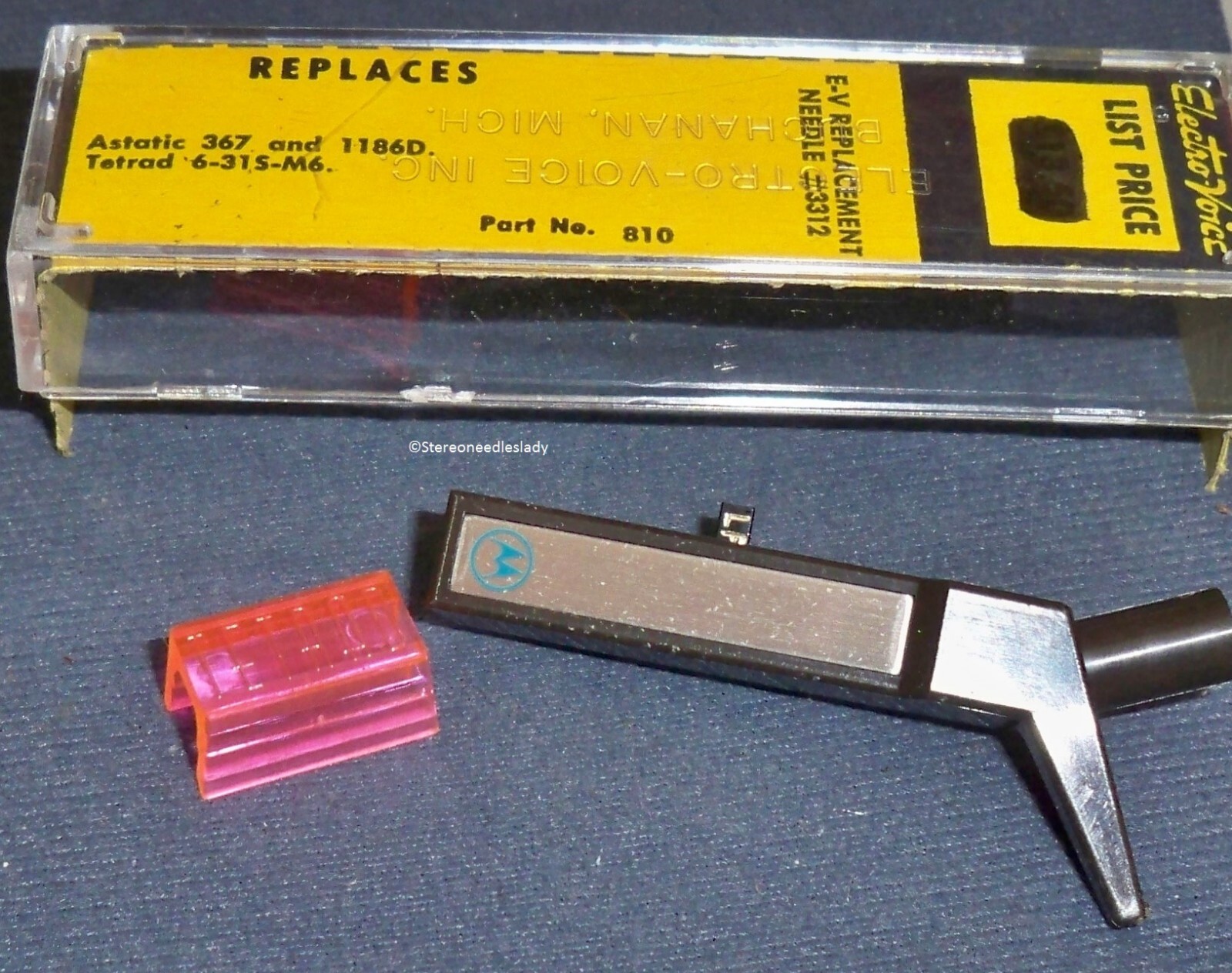 EV 5109D PHONOGRAPH CARTRIDGE STYLUS for Motorola 59C63784-A01 Astatic 367d 1186