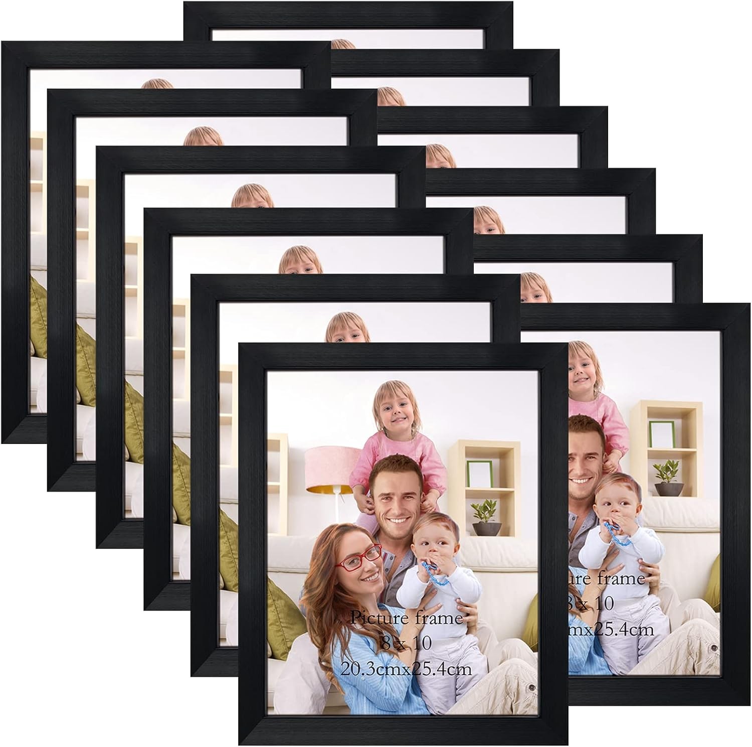 Giftgarden Black 8×10 Picture Frame Bulk, Multi 8 x 10 Photo 8×10,