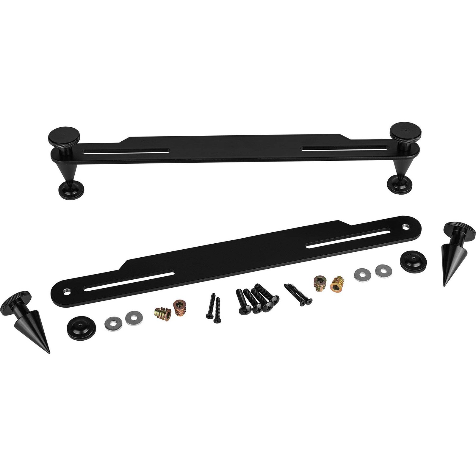 OS-2M Outrigger HD Speaker Spike Set Medium with Black Steel Base 2 Pcs