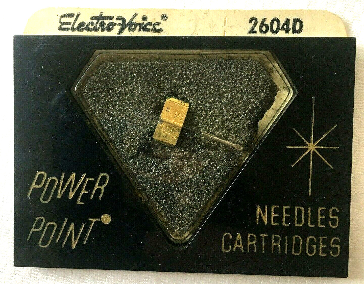 Electro-Voice Diamond Stereo Needle 2604D EV Power Point Vintage New Open Box US