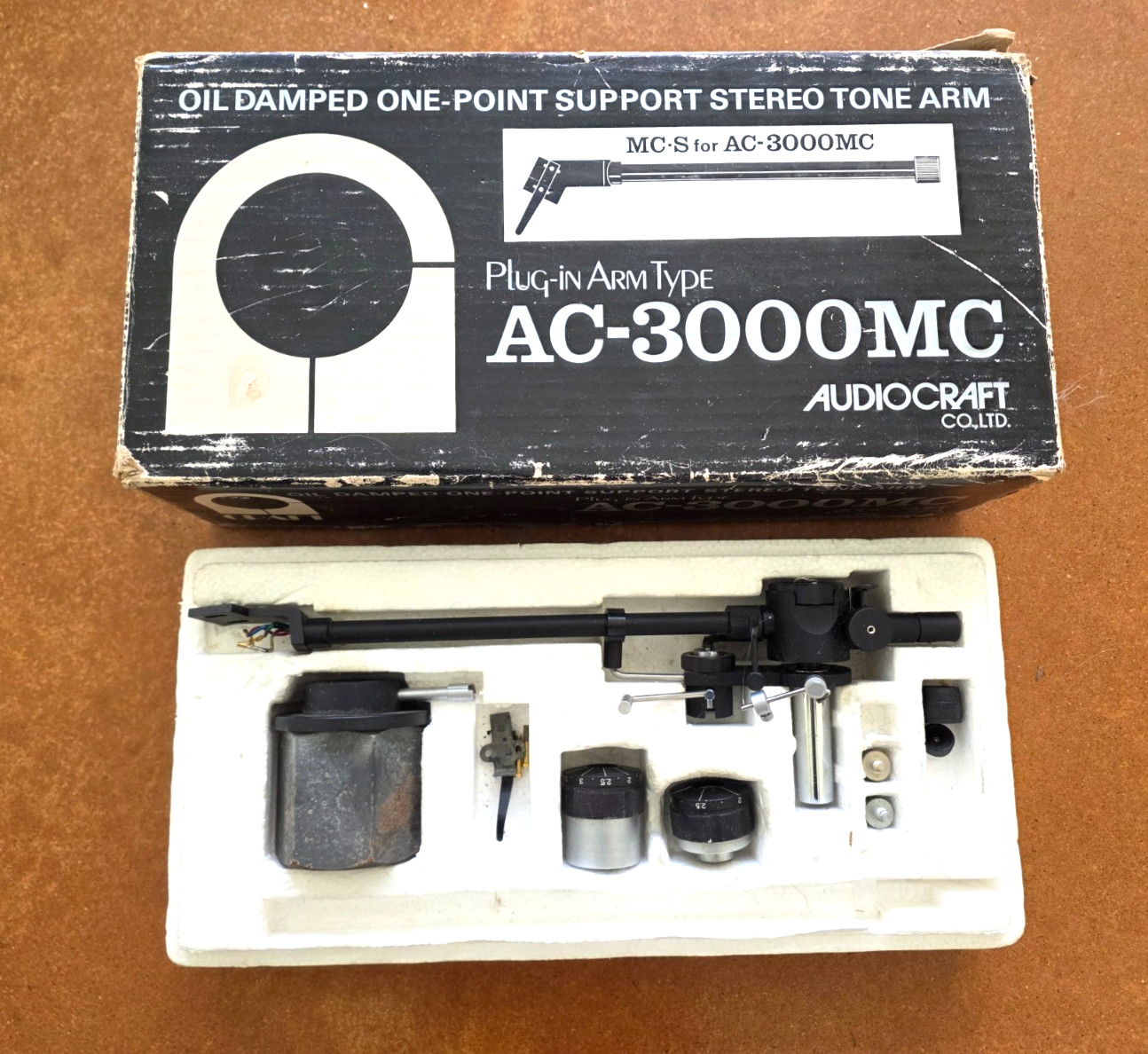 Audiocraft AC-3000MC Tone Arm With Original Box , 1 arms