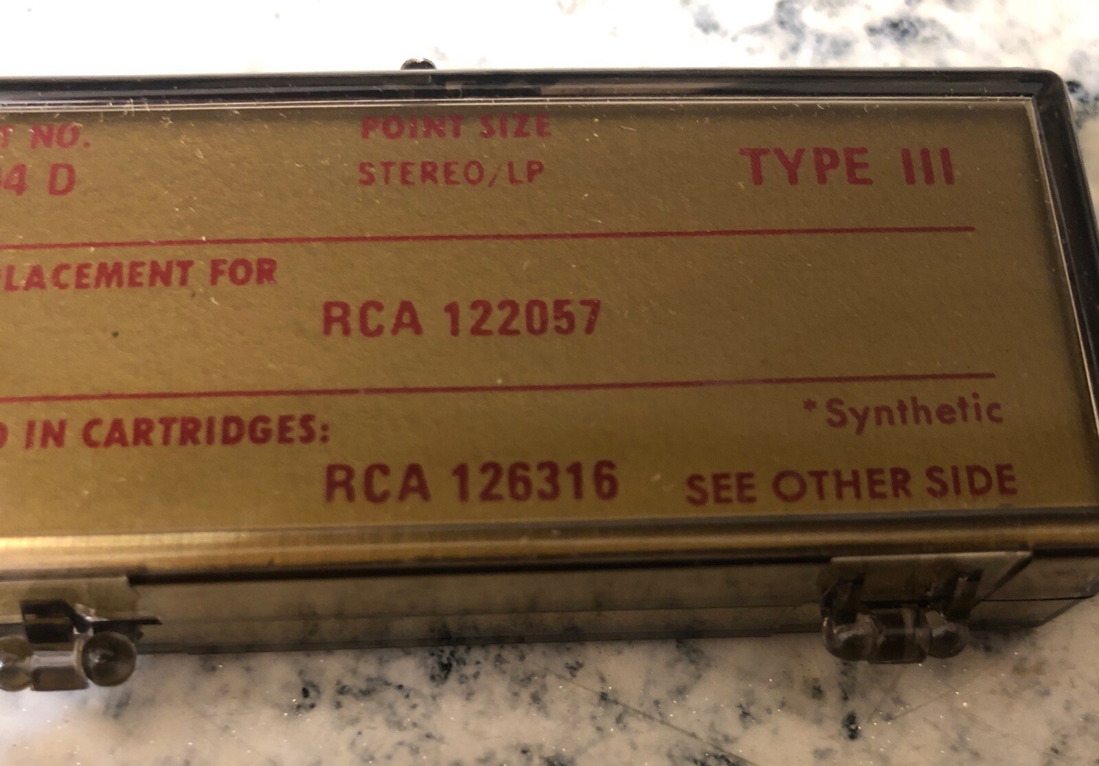 RECOTON 704D Type 3 Hand Polished Diamond Stylus NOS Vintage Replacement Needle