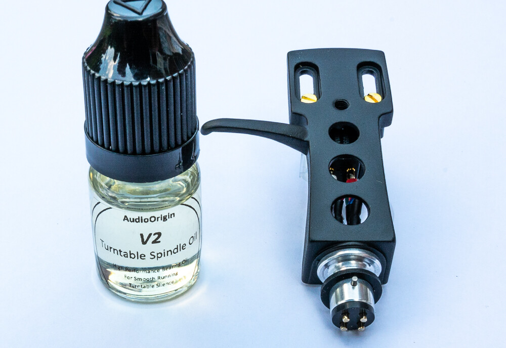 Black, Headshell, AT-VM95, Cartridge, Stylus, Oil, for Pioneer PL560, PL200