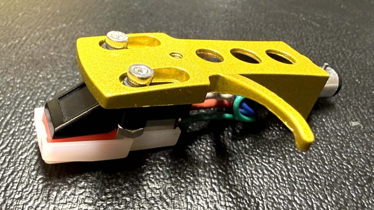 NEW SME HEADSHELL KIT for TECHNICS & MORE! GREEN & GOLD + BONUS STYLUS & MORE!!