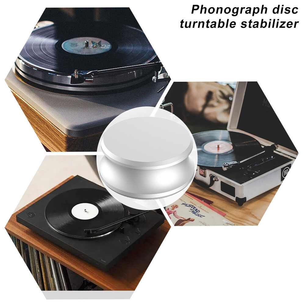 LP Turntable Vinyl Record Player Balanced Metal Disc Stabilizer Weight Clamp