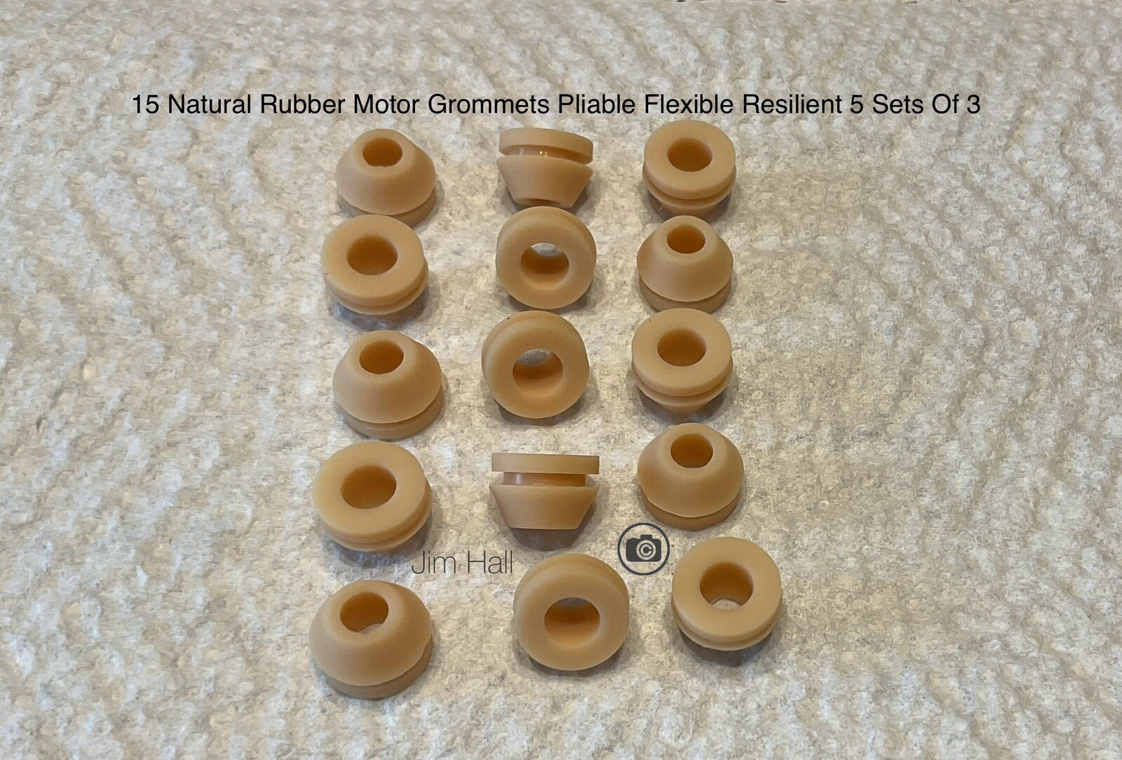 15 Natural Rubber Motor Grommets Thorens & RCA RP168 & RP190 & Juke Box, Players