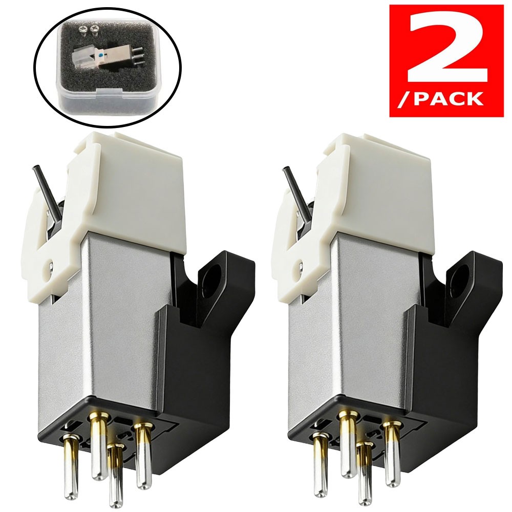 2pcs New for Audio Technica AT3600L cartridge generic Gray Diamond Stylus